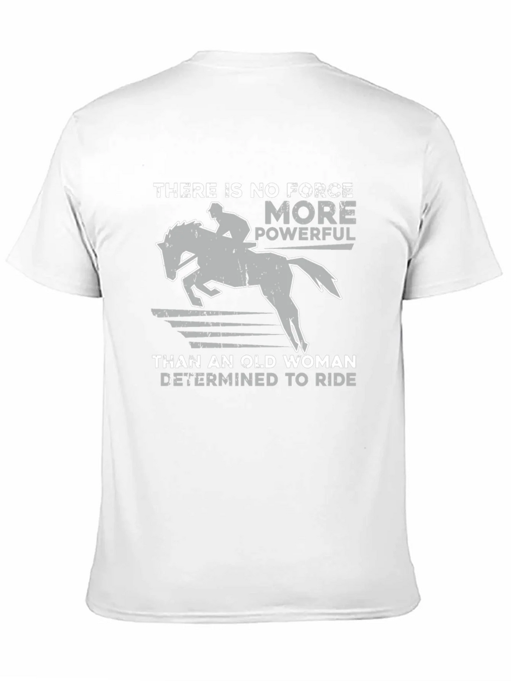 Old Woman Determined To Ride Horse Graphic T-Shirt product image 9