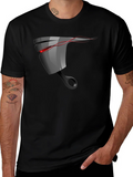 Mens Black Graphic T-Shirt - Piston Design product image 1