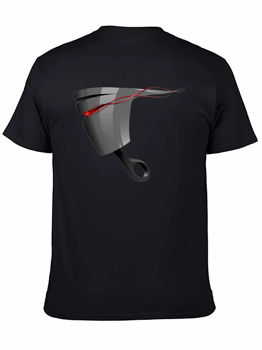 Mens Black Graphic T-Shirt - Piston Design product image 3
