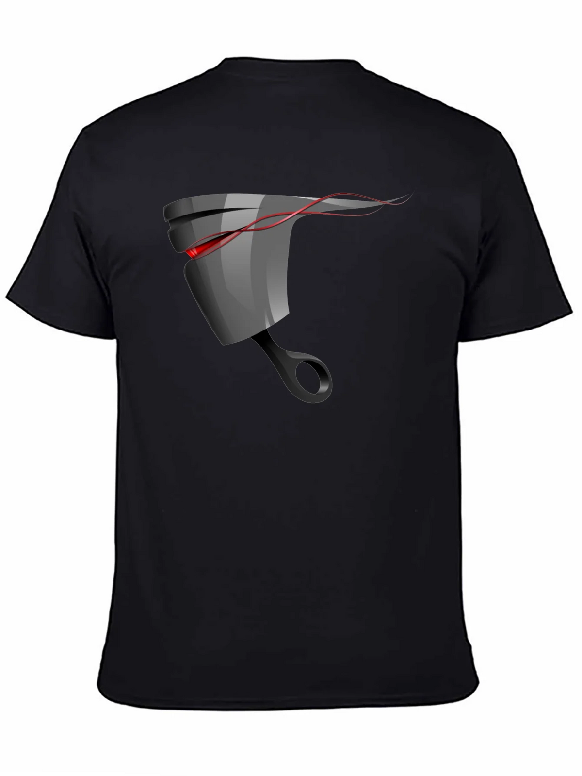 Mens Black Graphic T-Shirt - Piston Design product image 3