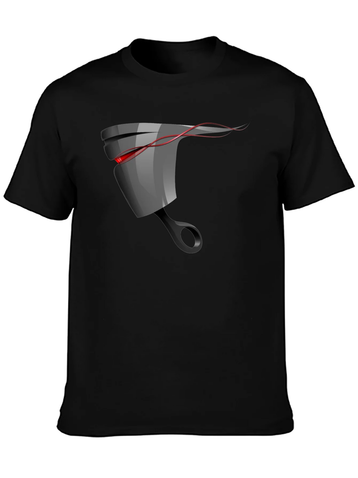 Mens Black Graphic T-Shirt - Piston Design product image 2
