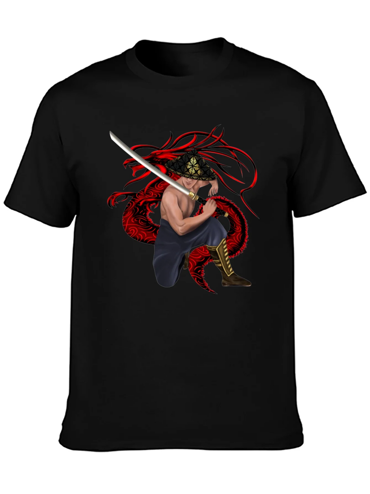 Dragon Warrior Graphic Tee - Black product image 2
