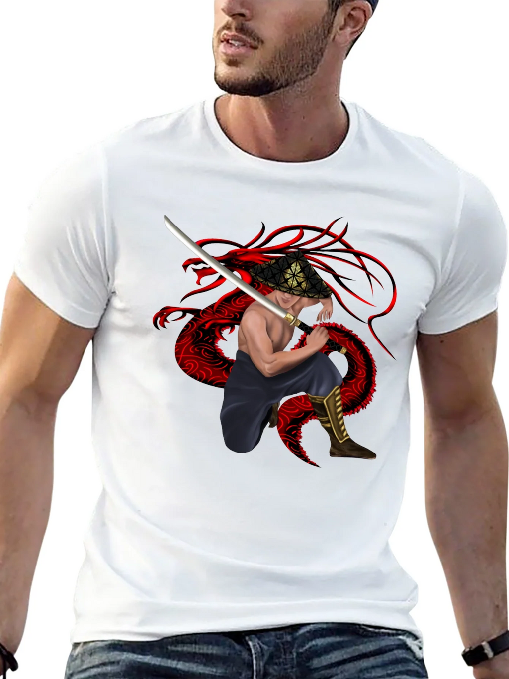 Dragon Warrior Graphic Tee - Black product image 7
