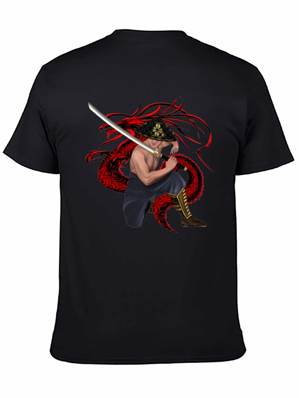 Dragon Warrior Graphic Tee - Black product image 3
