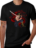 Dragon Warrior Graphic Tee - Black product image 1
