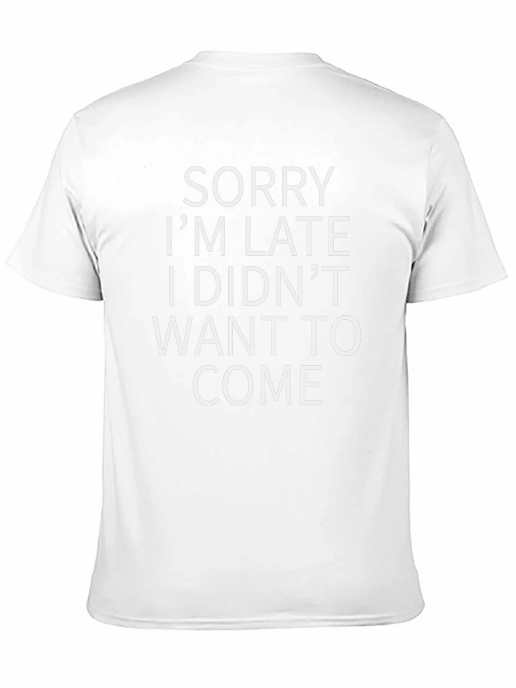 Funny Sorry Im Late Graphic Tee - Black product image 10