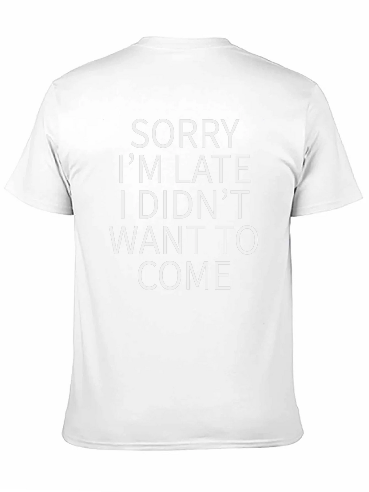 Funny Sorry Im Late Graphic Tee - Black product image 10