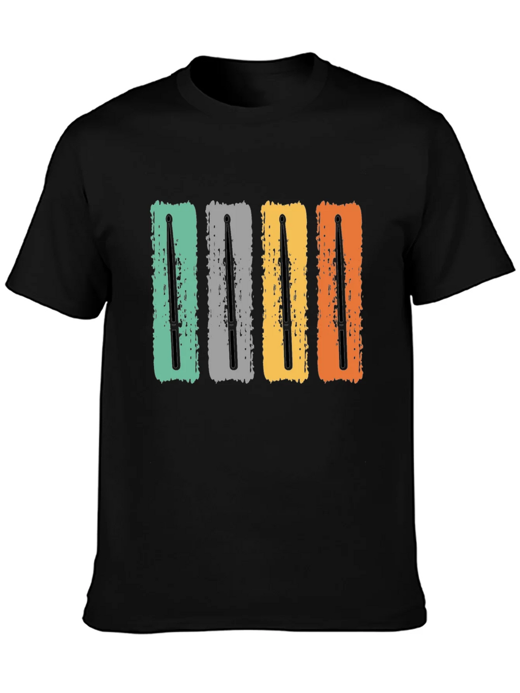 Retro Drum Sticks T-Shirt - Vintage Percussion Tee product image 1