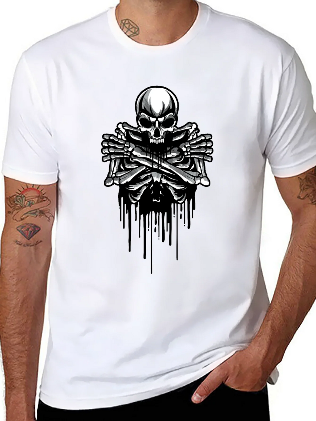 Skull & Bones Graphic T-Shirt - Edgy Style product image 5
