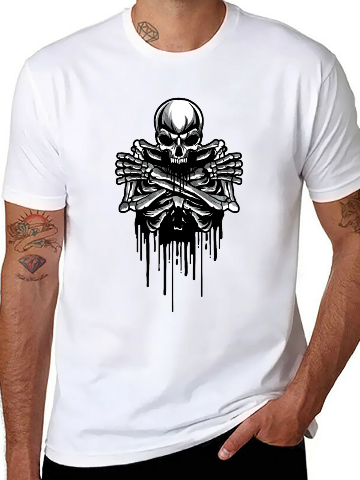 Skull & Bones Graphic T-Shirt - Edgy Style product image 5
