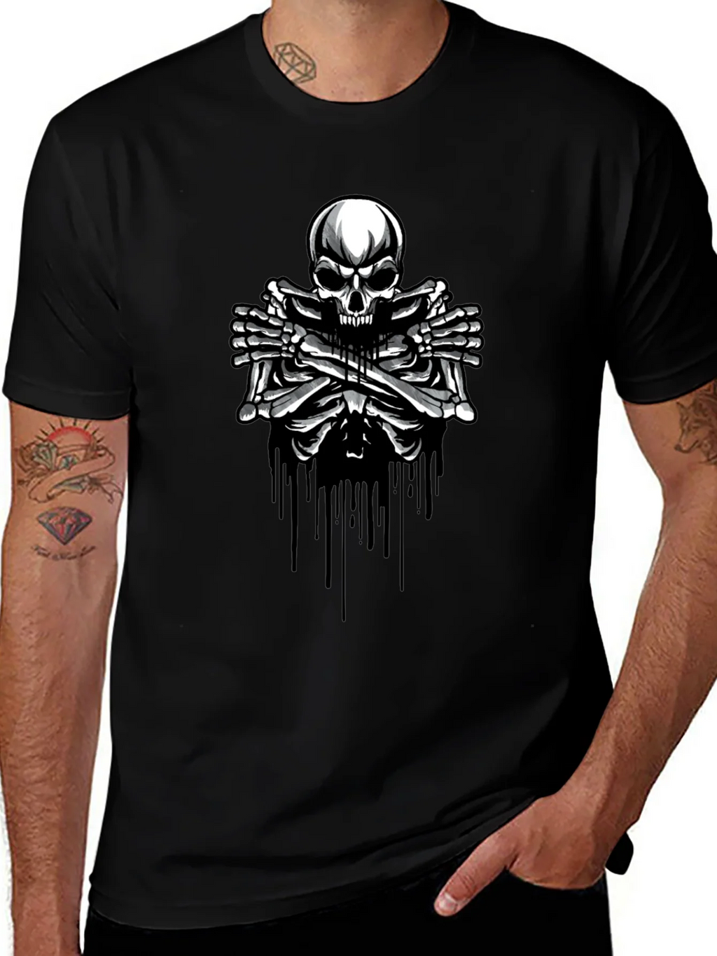 Skull & Bones Graphic T-Shirt - Edgy Style product image 1