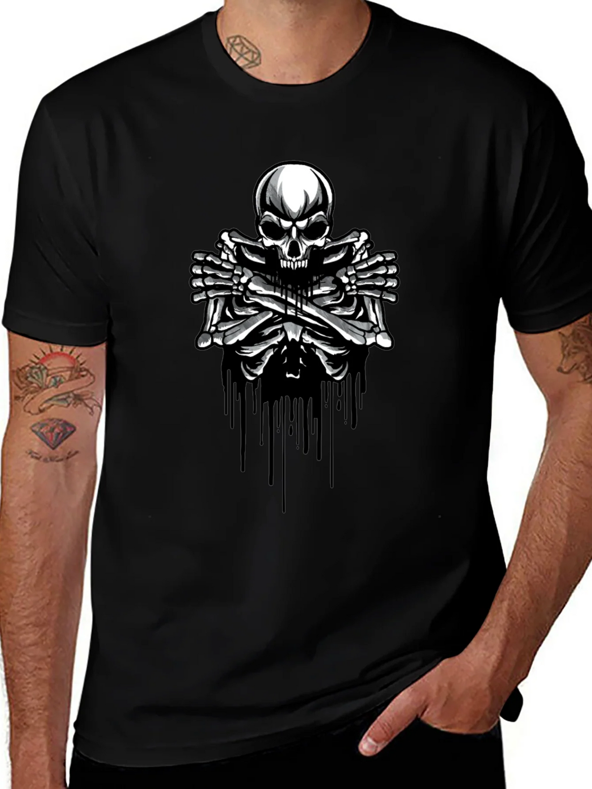Skull & Bones Graphic T-Shirt - Edgy Style product image 1
