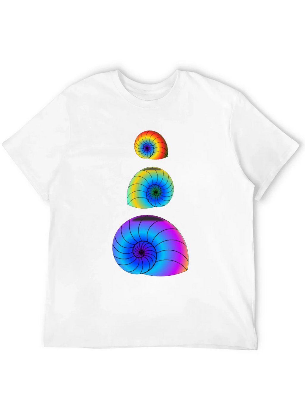 Rainbow Spiral Shell Graphic Tee product image 5