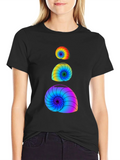 Rainbow Spiral Shell Graphic Tee product image 1