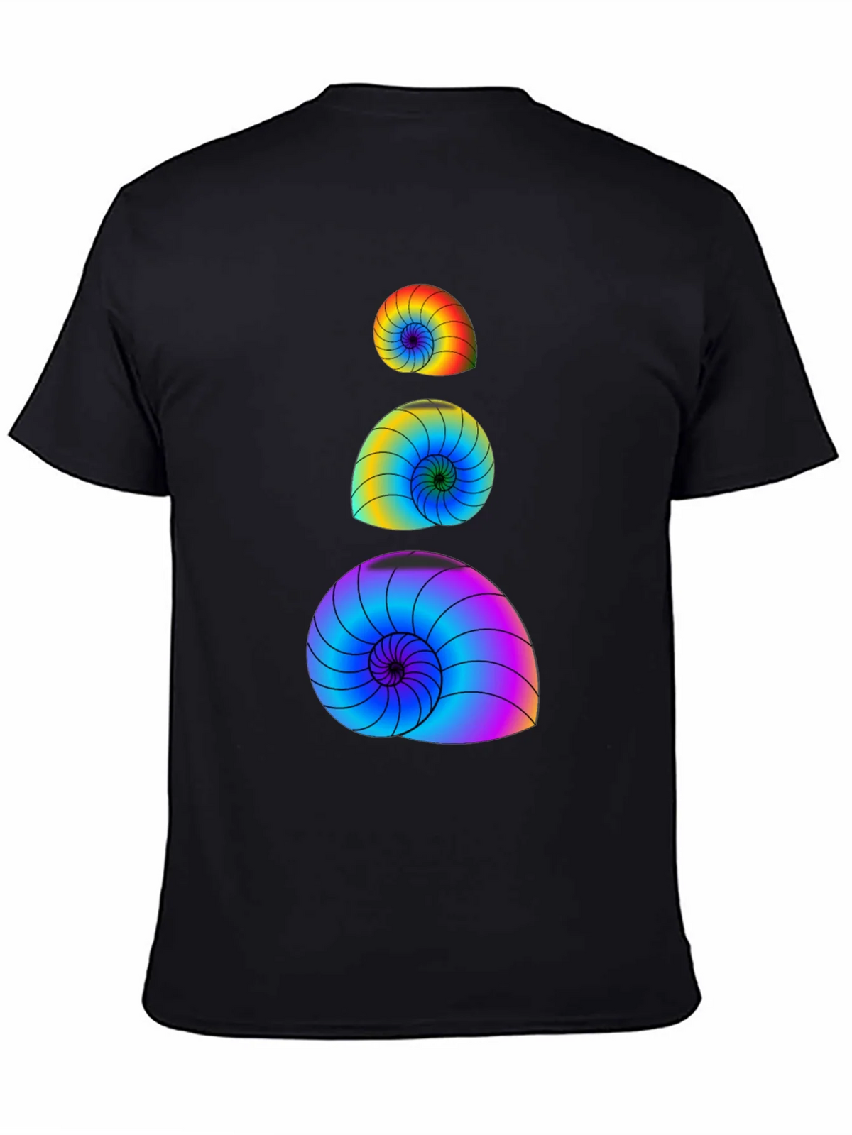 Rainbow Spiral Shell Graphic Tee product image 3