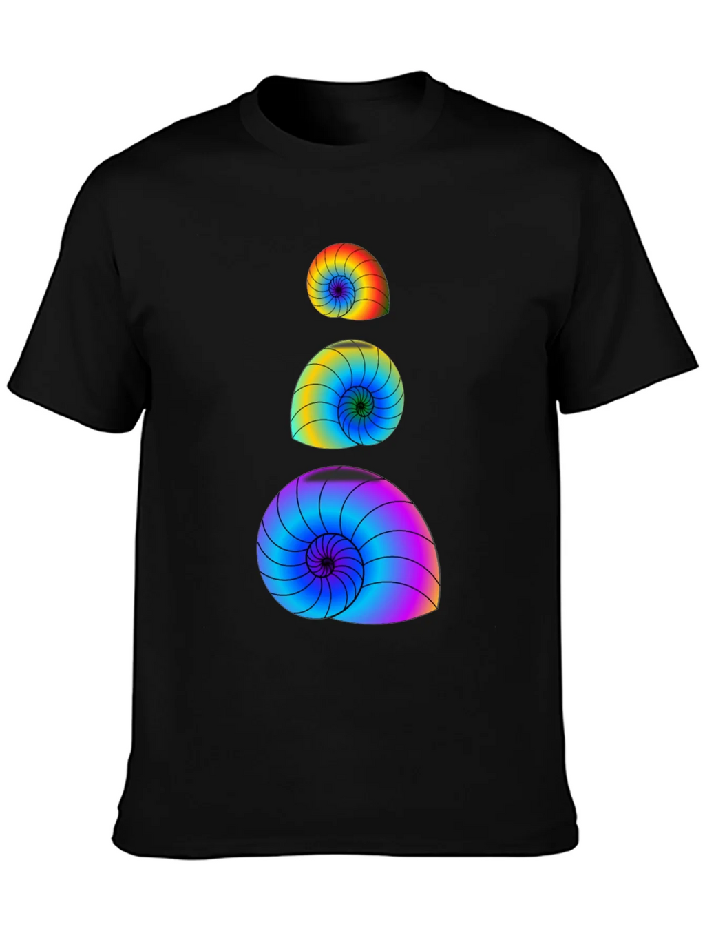 Rainbow Spiral Shell Graphic Tee product image 2