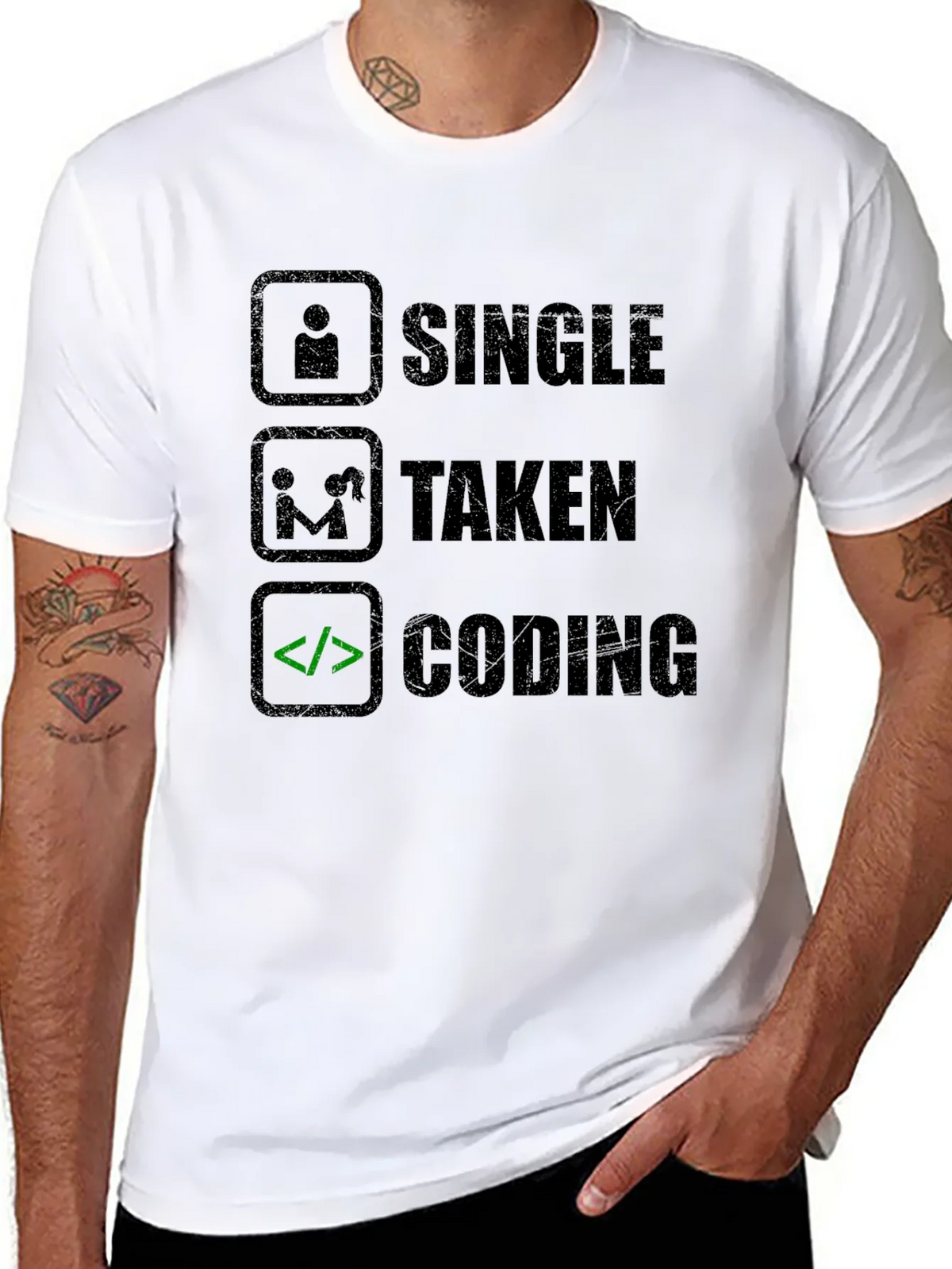 Coding Relationship Status T-Shirt - Programmer Humor product image 7