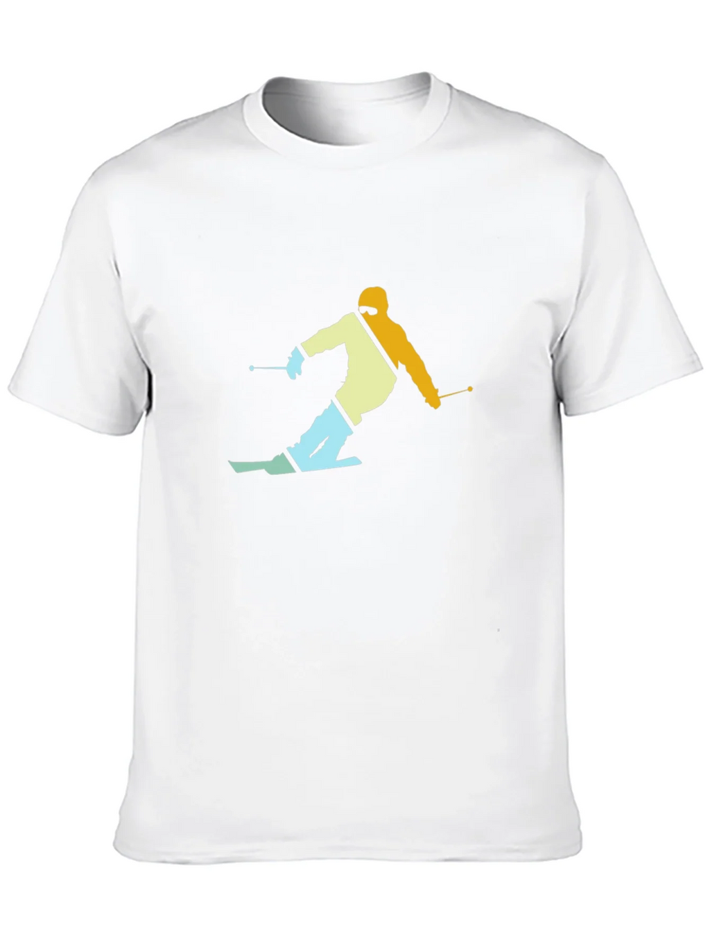 Retro Skier Graphic T-Shirt - Black product image 8