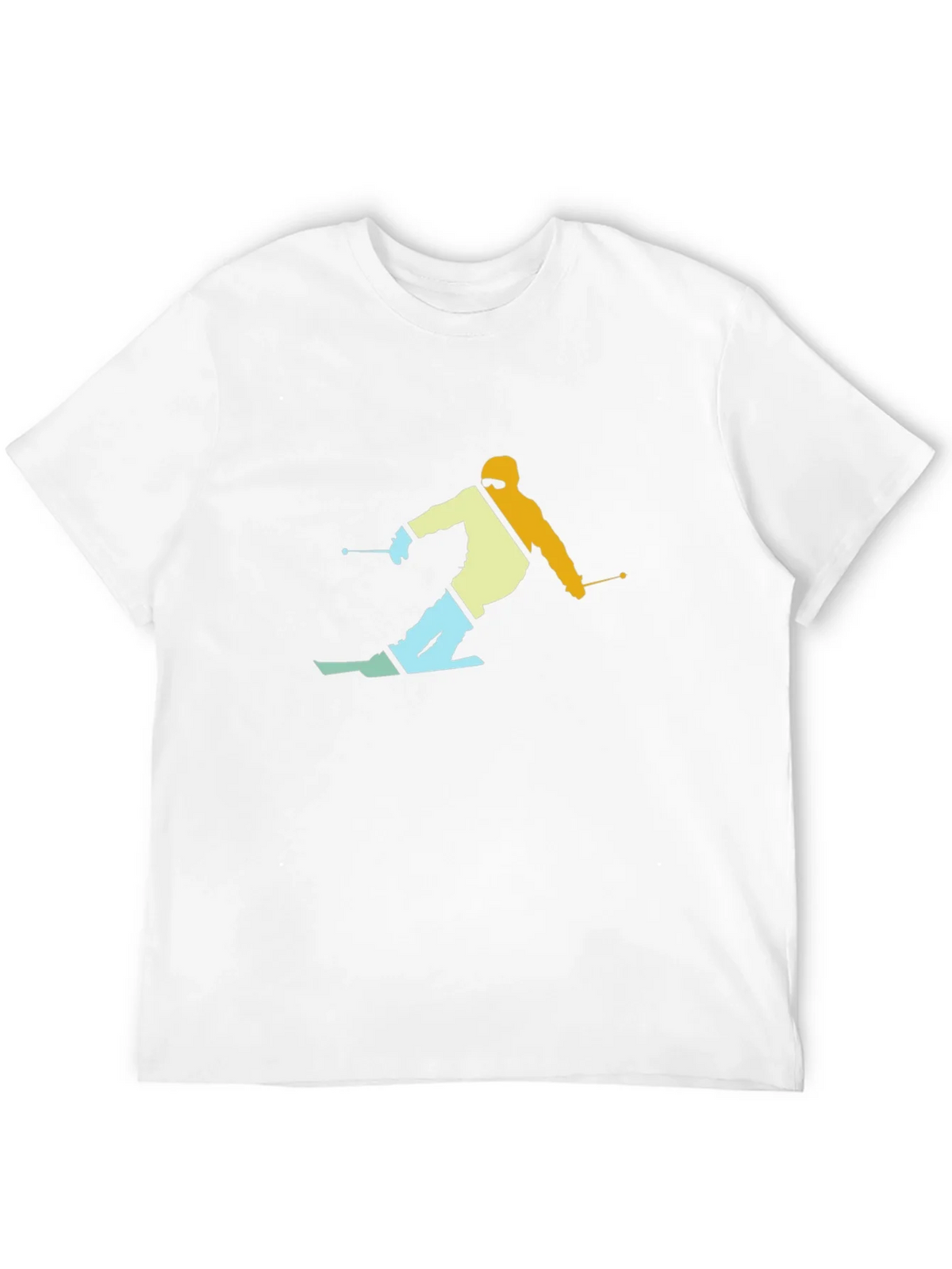 Retro Skier Graphic T-Shirt - Black product image 10