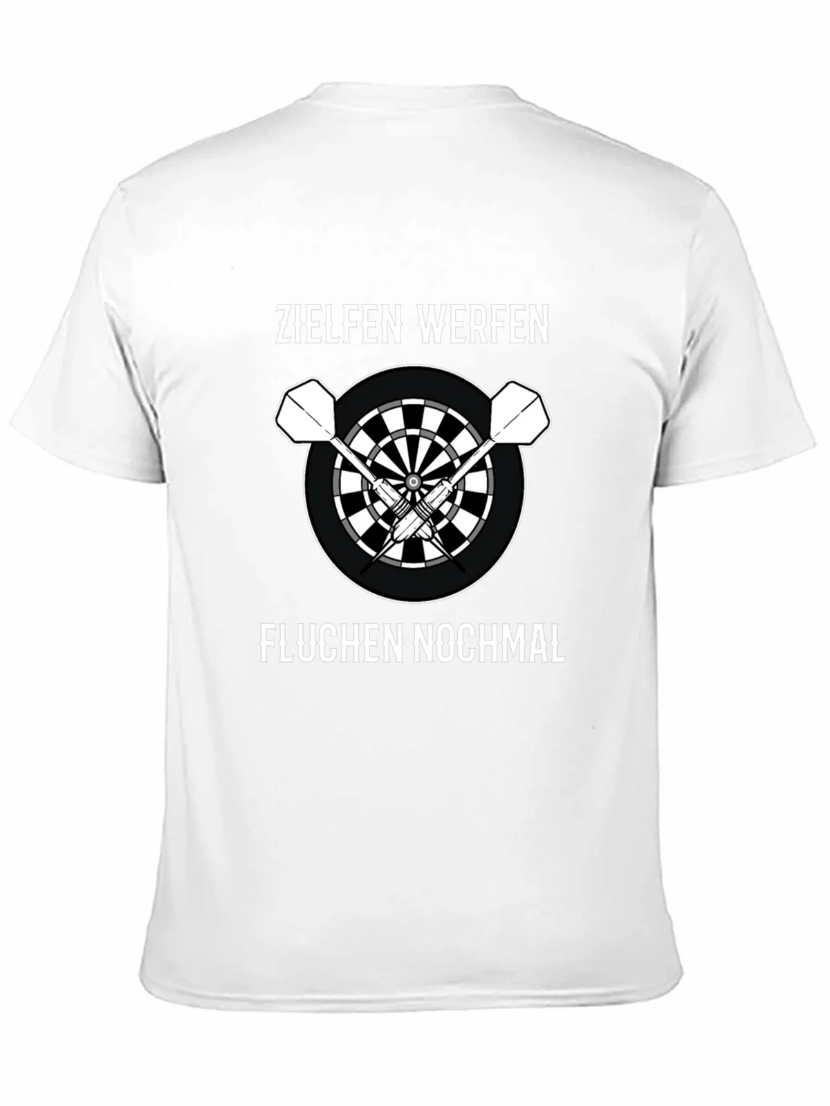 Darts T-Shirt - Zielen Werfen Fluchen Nochmal - Dartboard product image 9