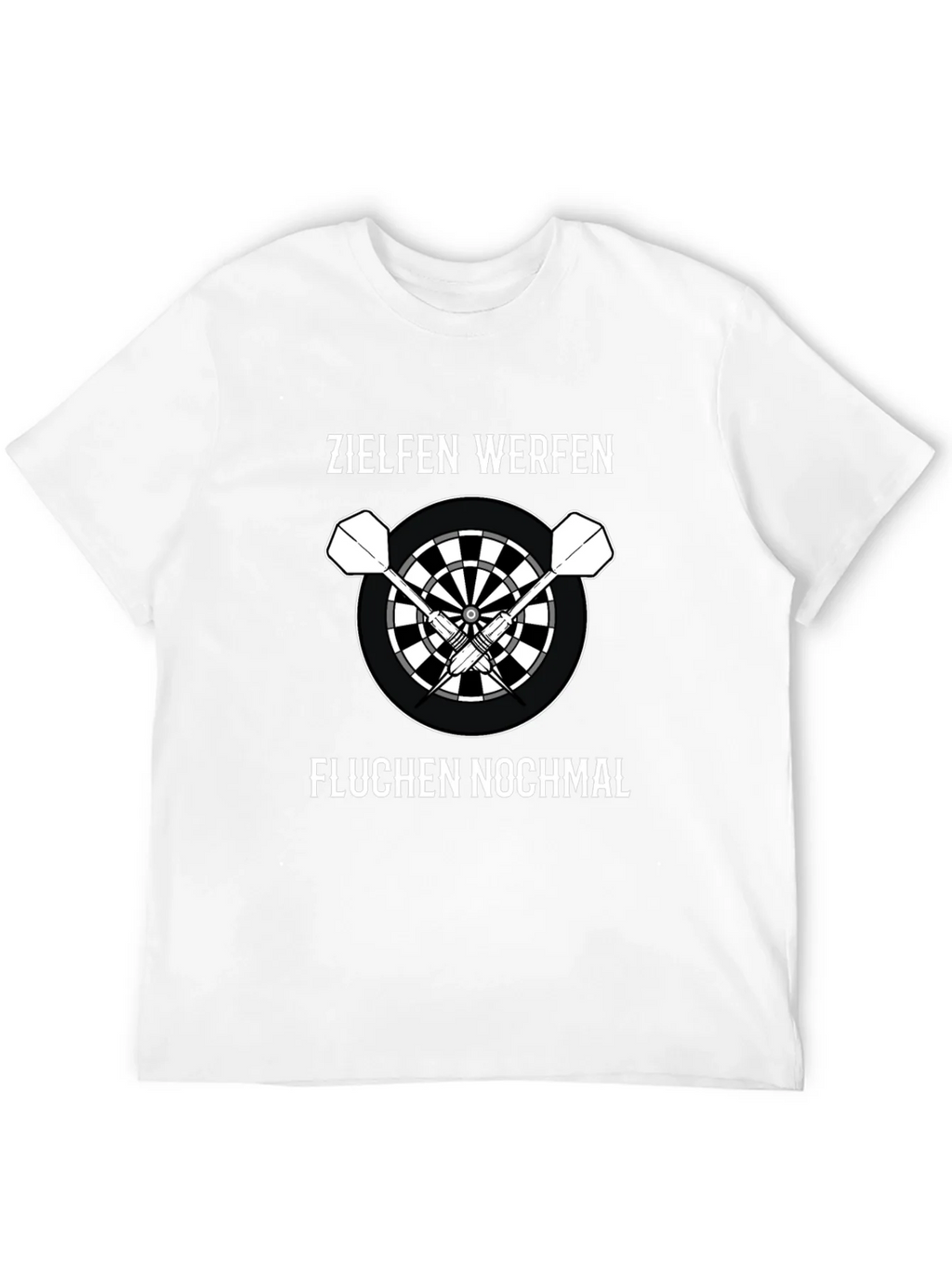 Darts T-Shirt - Zielen Werfen Fluchen Nochmal - Dartboard product image 10