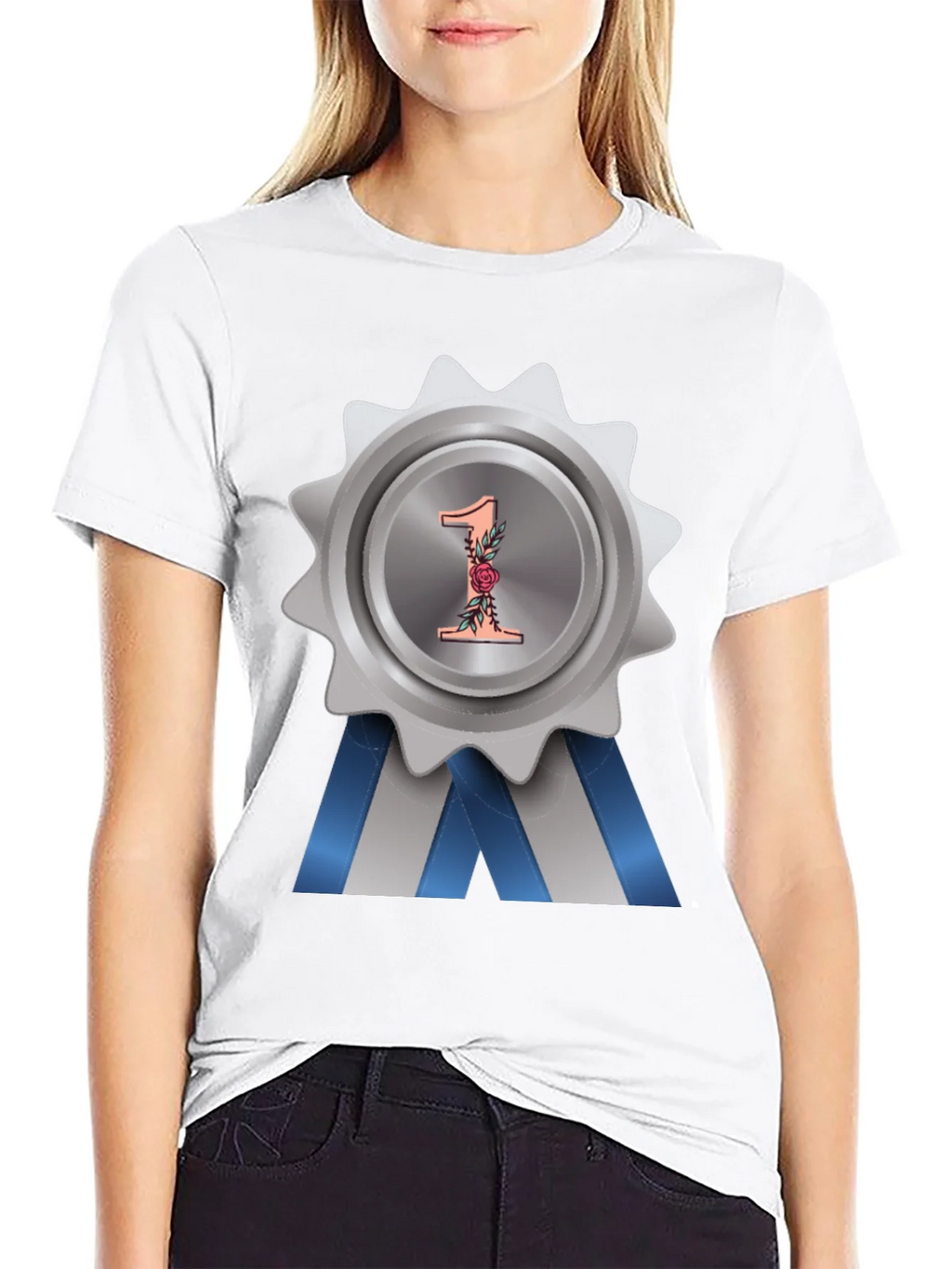 Number One Award Badge T-Shirt product image 8
