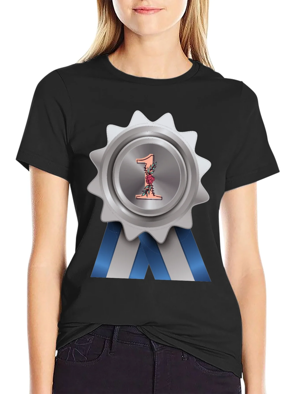 Number One Award Badge T-Shirt product image 2