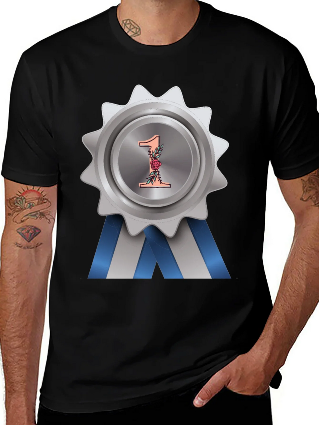 Number One Award Badge T-Shirt product image 1