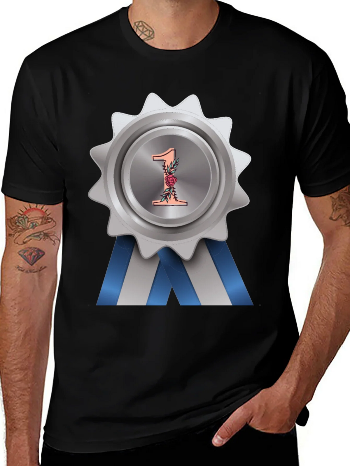 Number One Award Badge T-Shirt product image 1