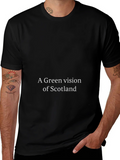 Green Vision of Scotland Black T-Shirt product image 1