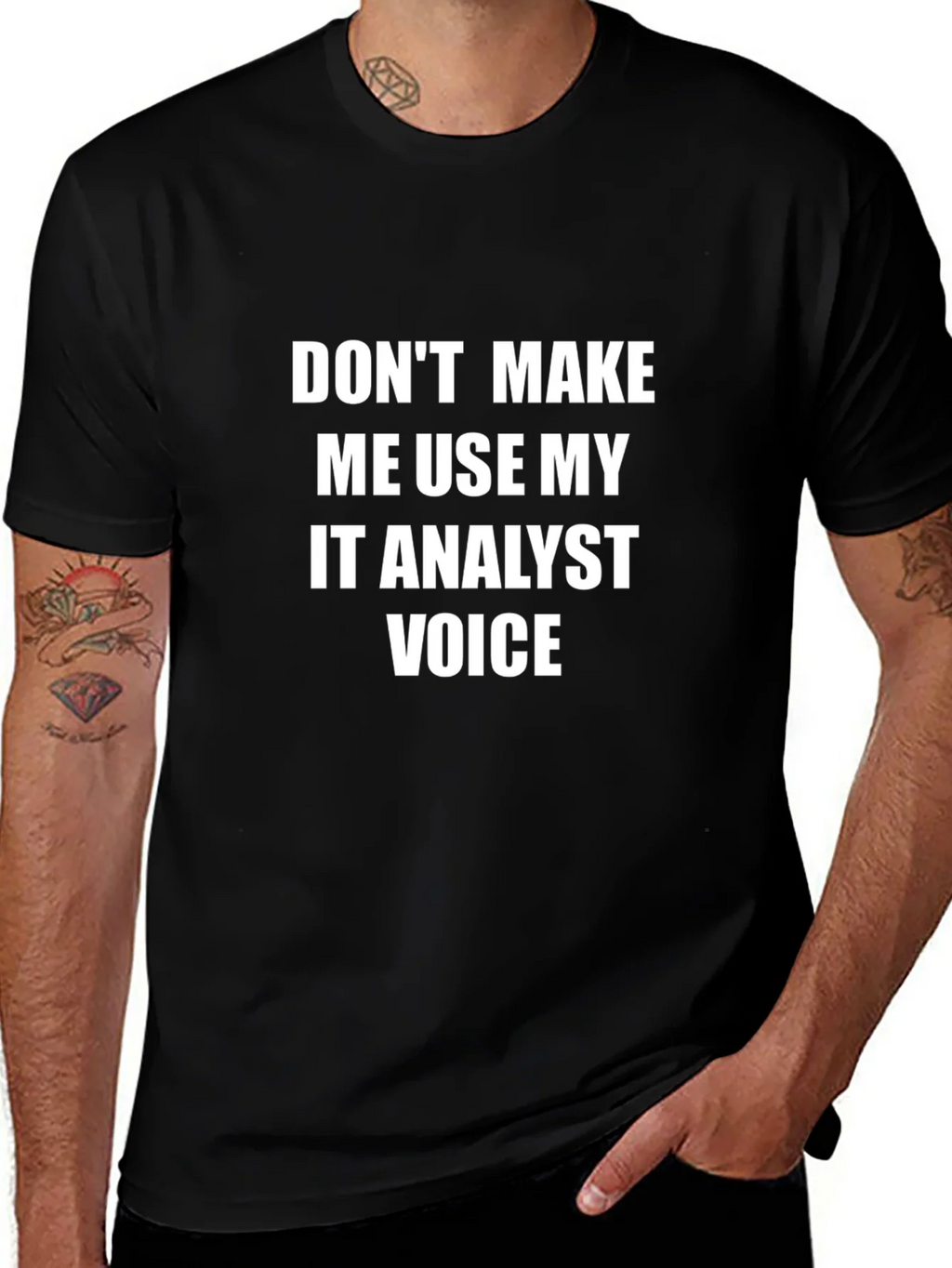 IT Analyst Voice T-Shirt - Funny Tech Geek Tee product image 1