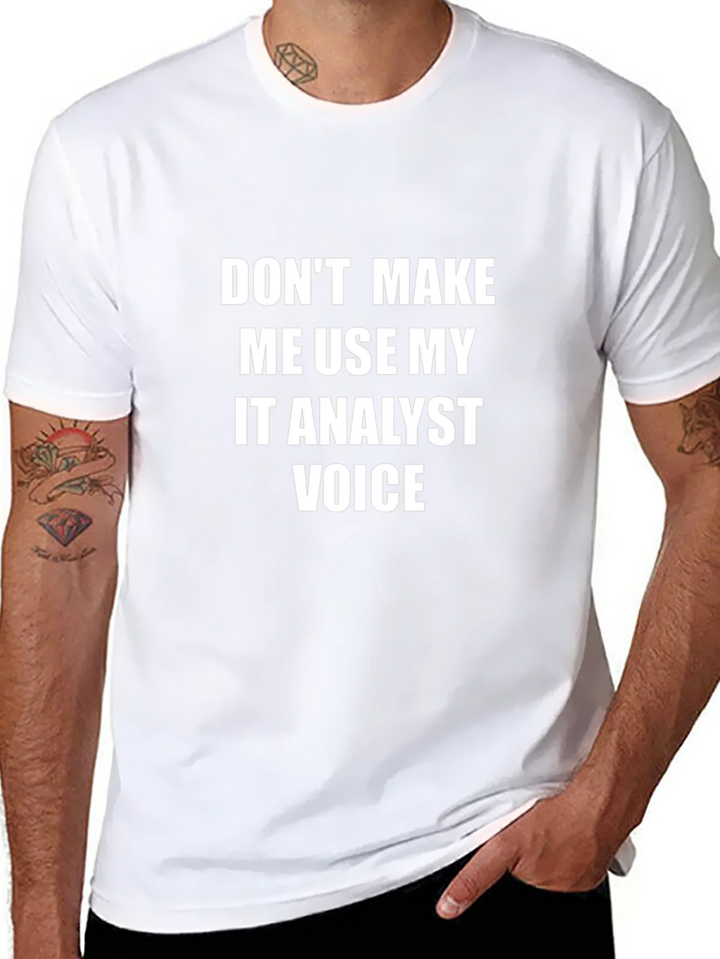 IT Analyst Voice T-Shirt - Funny Tech Geek Tee product image 6