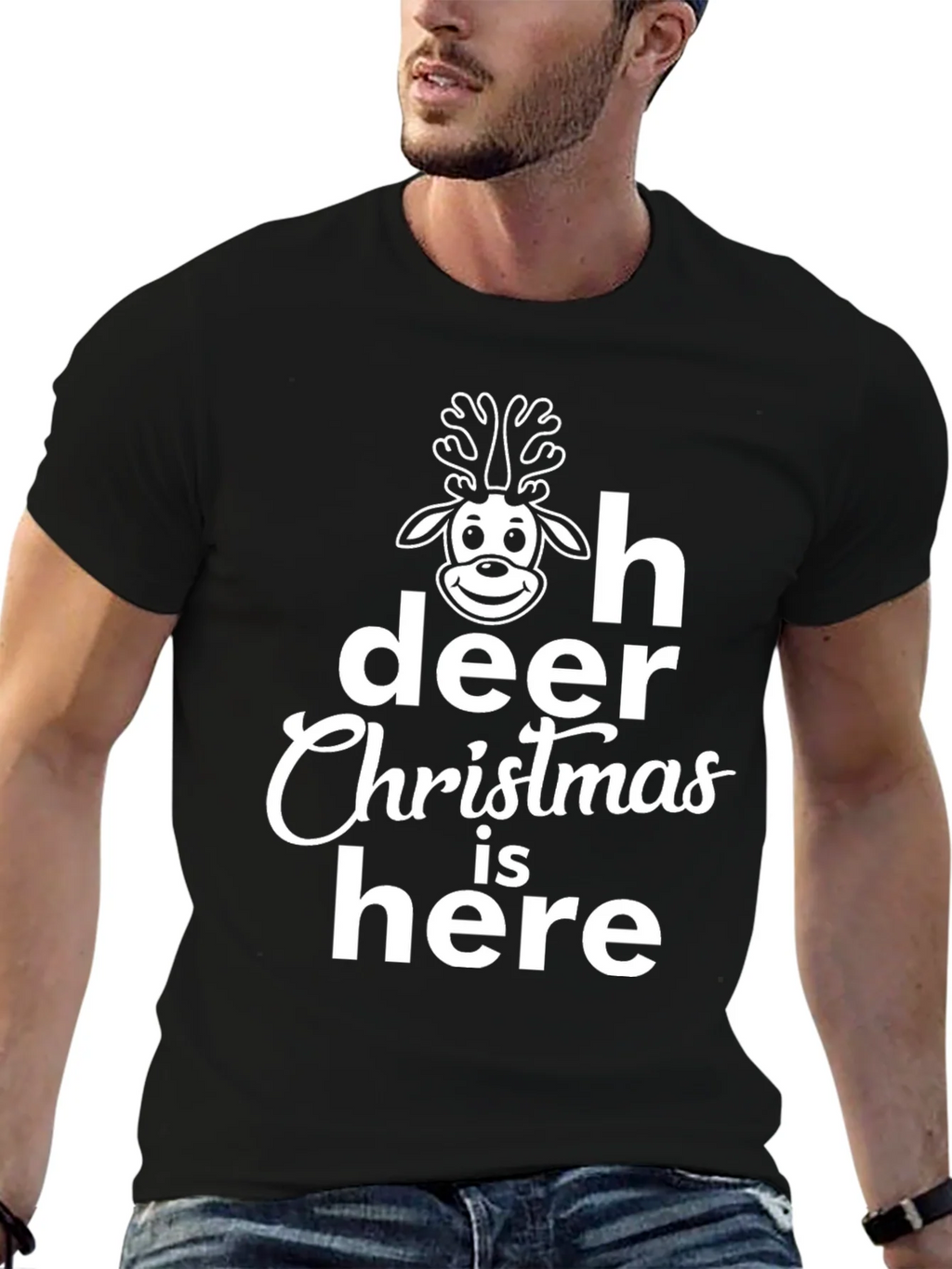 Oh Deer Christmas is Here Graphic Tee product image 6