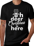 Oh Deer Christmas is Here Graphic Tee product image 1