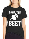Drop the Beet Funny Graphic Tee - Black product image 1