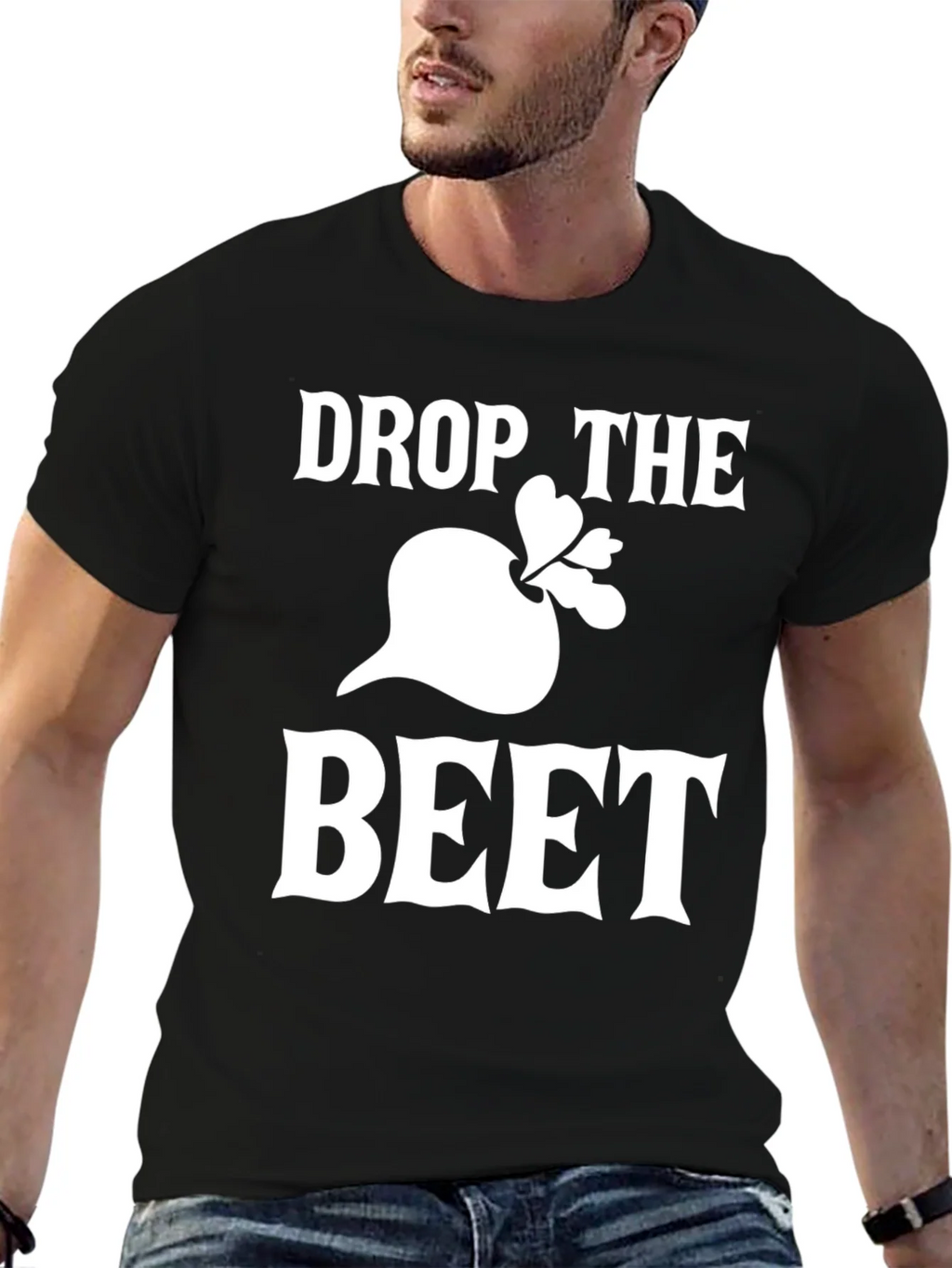 Drop the Beet Funny Graphic Tee - Black product image 4