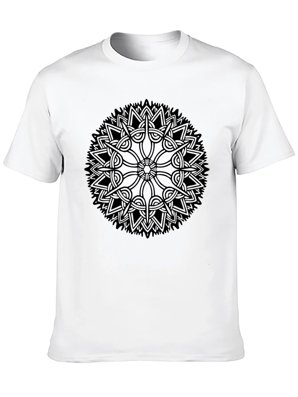 Black Mandala Graphic Tee - Stylish Casual Wear product image 8