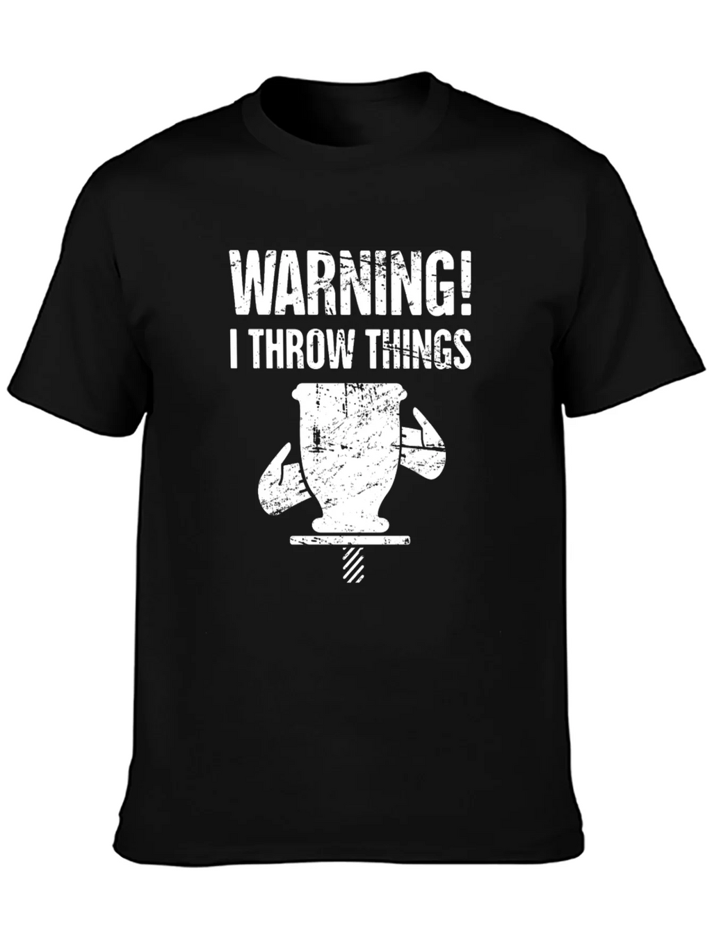 Warning! I Throw Things T-Shirt Funny Pottery Gift product image 3