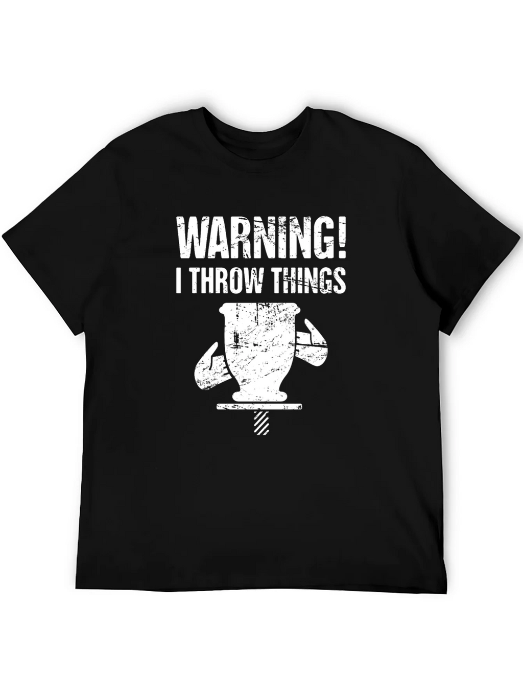 Warning! I Throw Things T-Shirt Funny Pottery Gift product image 5