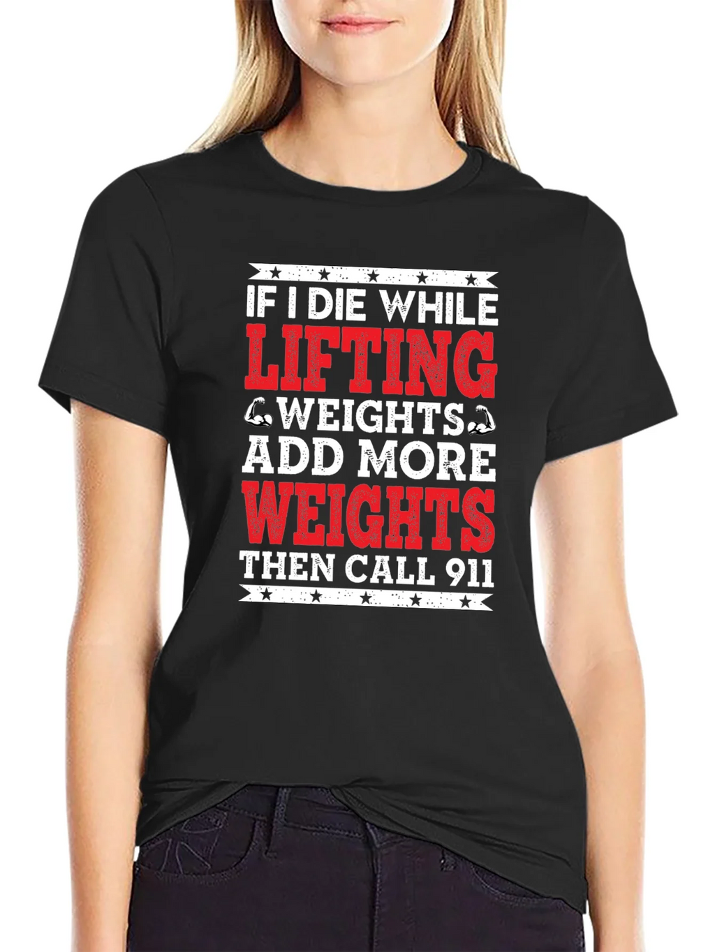 Funny Gym T-Shirt - Add More Weights product image 1