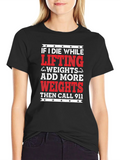 Funny Gym T-Shirt - Add More Weights product image 1