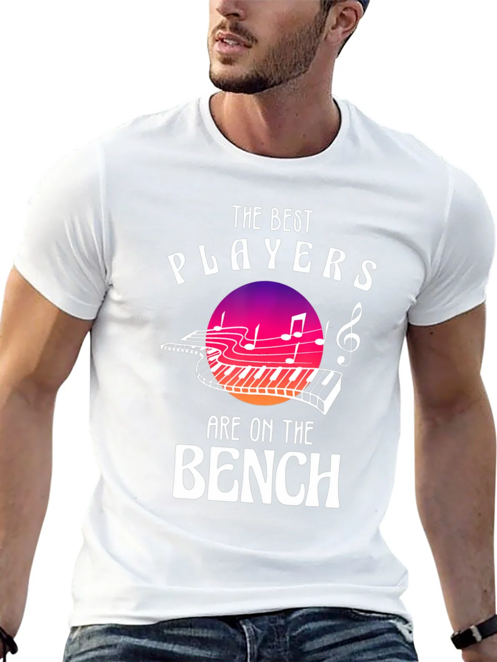 The Best Players are on Bench Music T-Shirt product image 12