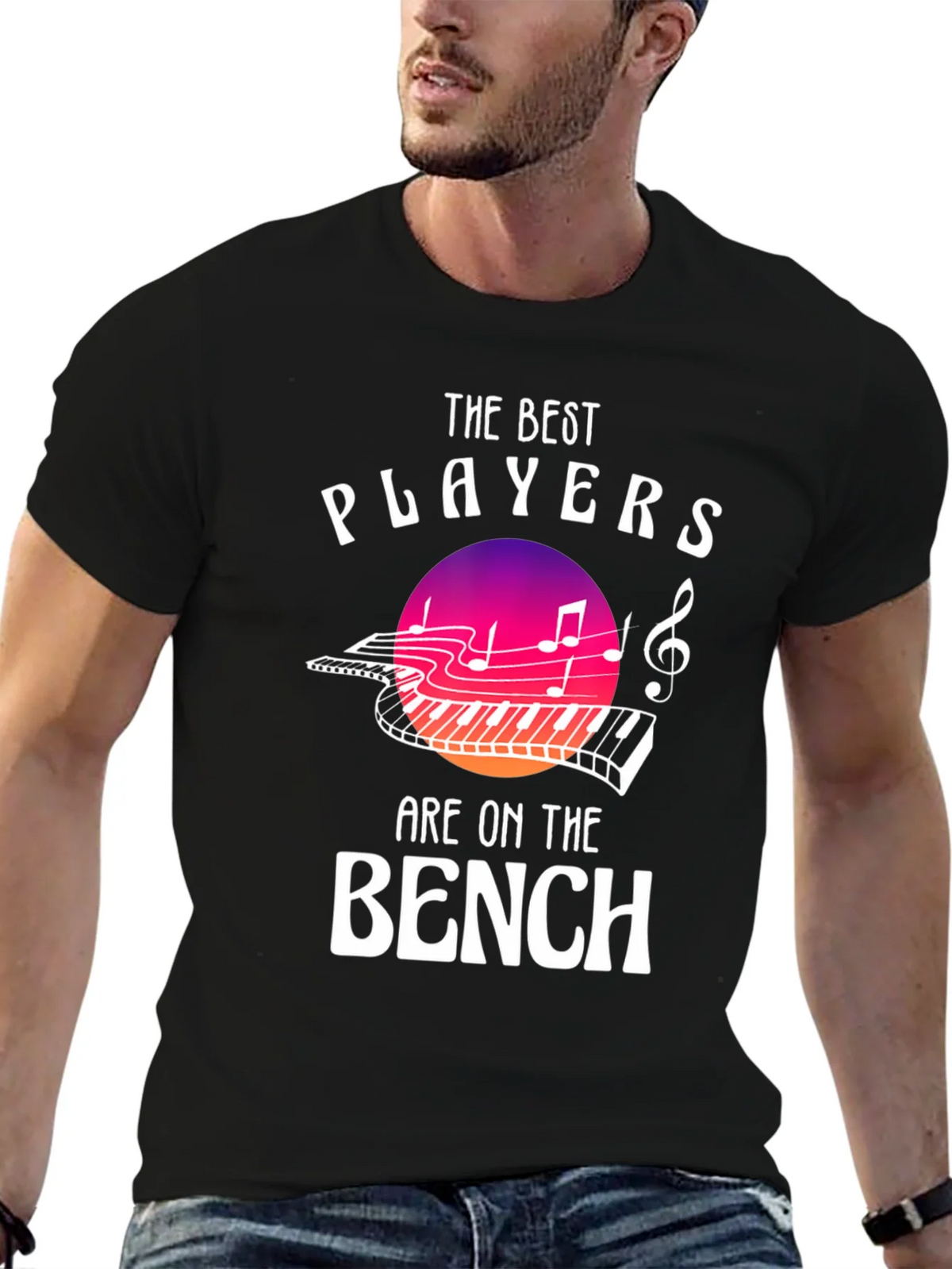 The Best Players are on Bench Music T-Shirt product image 6