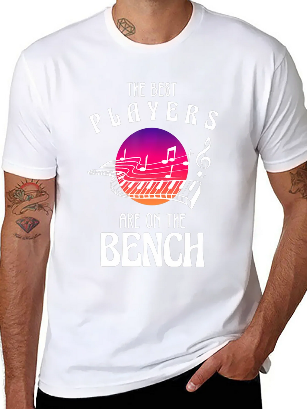 The Best Players are on Bench Music T-Shirt product image 7