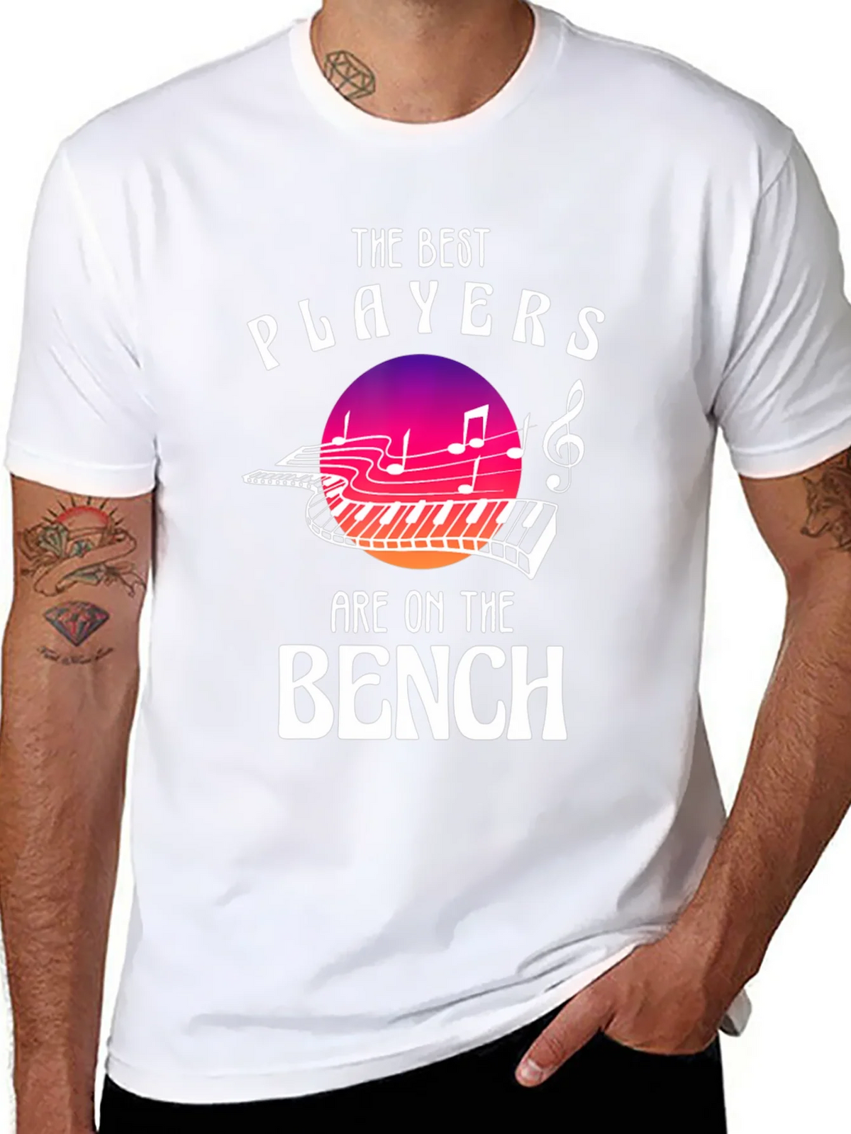 The Best Players are on Bench Music T-Shirt product image 7