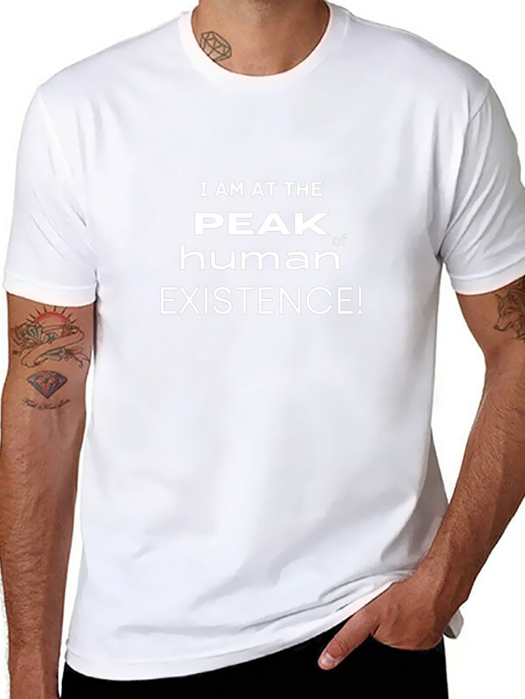 Peak Human Existence T-Shirt - Funny Sarcastic Tee product image 7