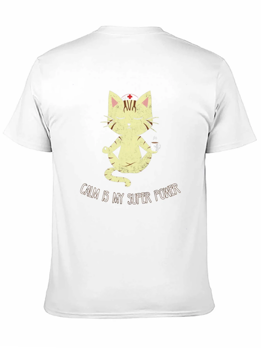 Calm is My Superpower Nurse Cat T-Shirt product image 10
