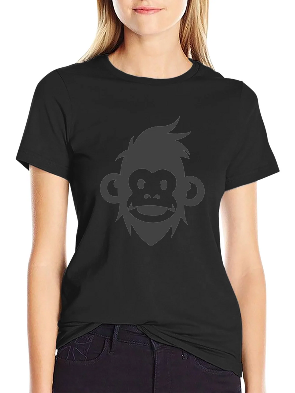 Monkey Face Graphic Tee - Modern Style product image 2