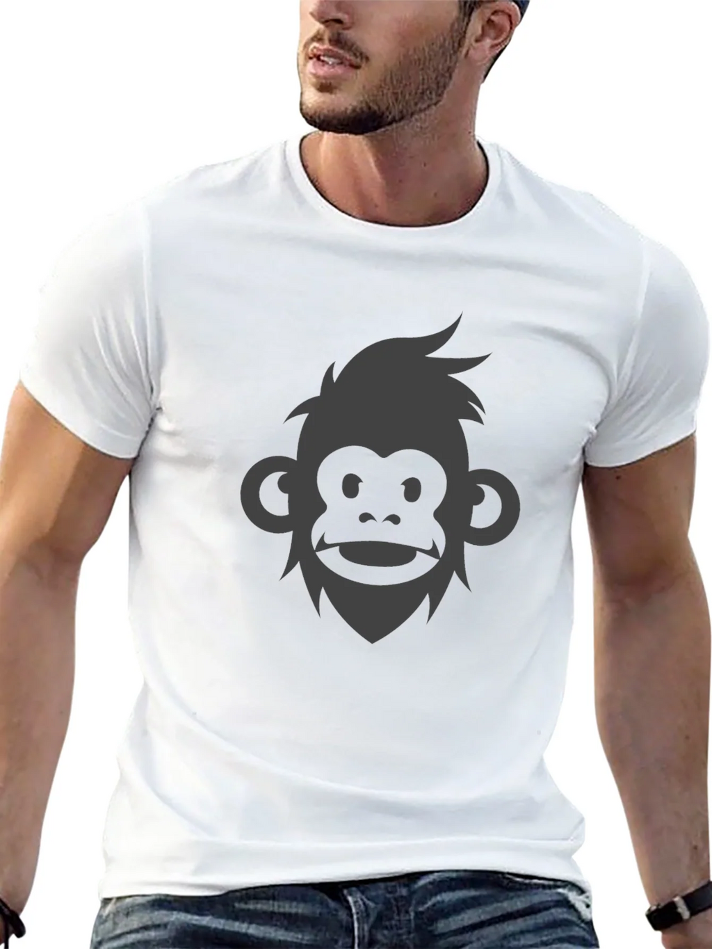 Monkey Face Graphic Tee - Modern Style product image 12