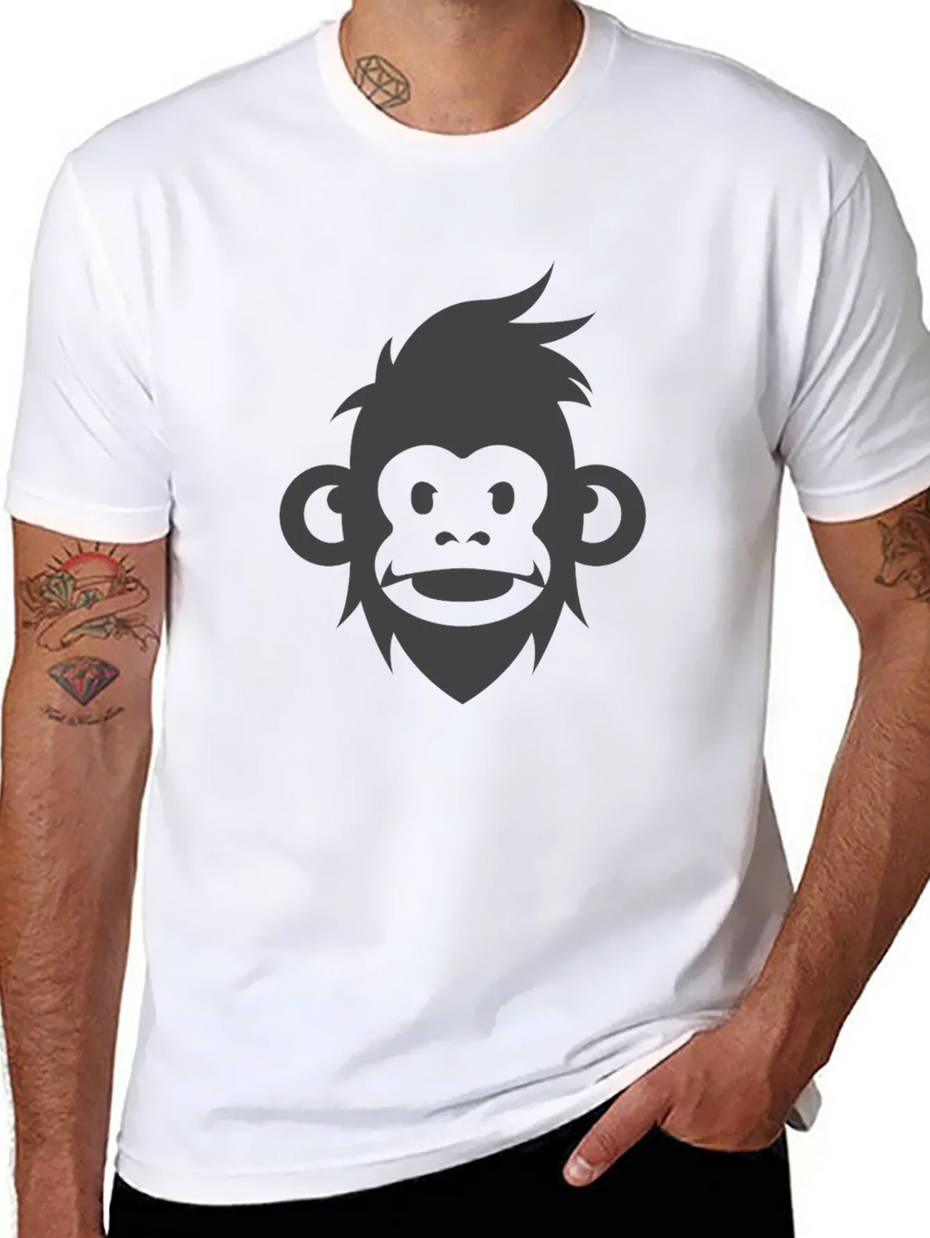 Monkey Face Graphic Tee - Modern Style product image 7